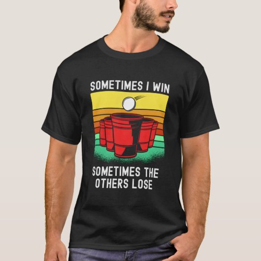 ベイルート・ビアポンで勝者となるための一言 Tシャツ (正面)