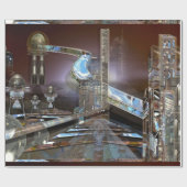 ベイレモダンン建築都市エレガント ラッピングペーパー (フラット)