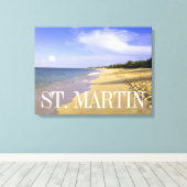 ベイロングベイビーチ、サンマルティン キャンバスプリント (インサイチュ (ウッドフロア))