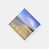 ベイロングベイビーチ、サンマルティン スタンダードカクテルナプキン (角)