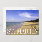 ベイロングベイビーチ、サンマルティン ポストカード (正面/裏面)