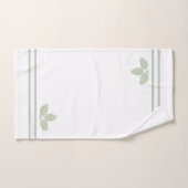 ベイローレ葉ルズ&ストライプオンホワイト バスタオルセット (ハンドタオル)