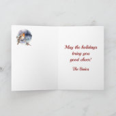 ベインクレスト&タータンチェック付/ロビンパーソナライズされた付 カード (内部)