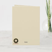 ベインスコットドッグパーソナライズされたクリスマス カード (裏面)