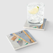 ベインブリッジアイランドウッドボートフェスティバル3 ストーンコースター (横)