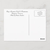 ベイ山ダム霧 ポストカード (裏面)