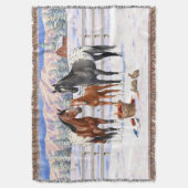 ベイ栗グレーグルラアパロオサウズインスノー スローブランケット (正面縦)