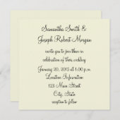 ベイ無地のゲ結婚ス 招待状 (正面/裏面)