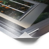 ベイ窓ビューの上にサンセット フォトプリント            (角)