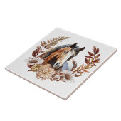 ベイ絵を描かわいらしホース秋リース タイル (側面)