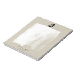 ベイ芸術的ゲフォーマルモノグラム名ユニーク エレガント ノートパッド