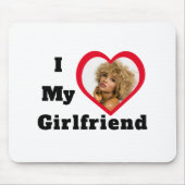 ベイ パーソナライズド カスタム フォト アイ ラブ マイ ガールフレンド マウスパッド (正面)