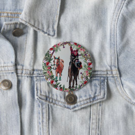 ベイ・マーレバラ馬ボタン 缶バッジ