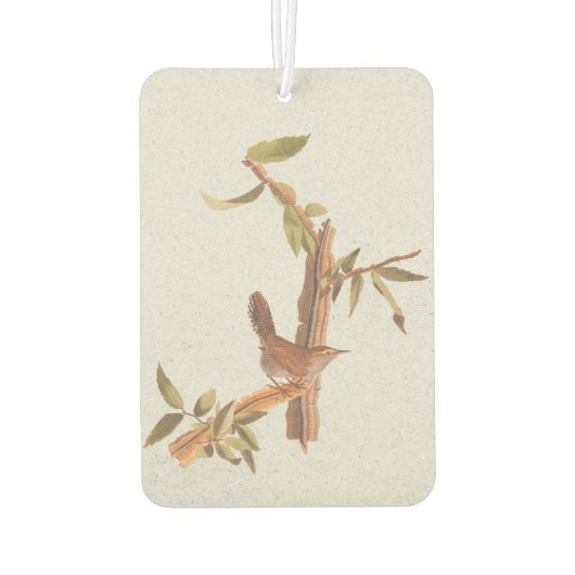 ベウィックの長い尾を持つウォレン・オードボンの孤独な鳥 カーエアーフレッシュナー (裏面)