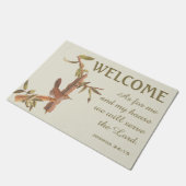 ベウィックスウォレンの鳥と聖書の詩の形式 ドアマット (アングル)