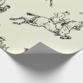 ベエモダンスタイリッシュージュ乗馬トワール ラッピングペーパー (角)