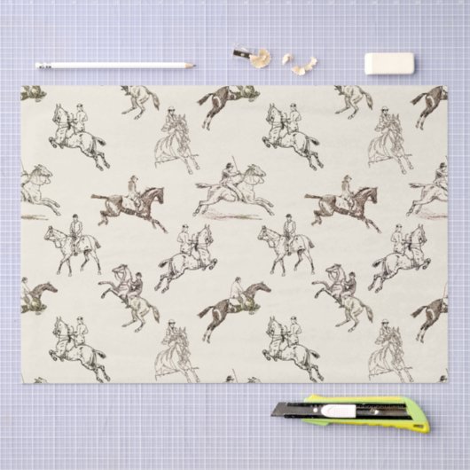 ベエモダンスタイリッシュージュ乗馬トワール 薄葉紙 (クラフト)