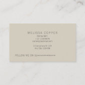 ベエレガントイモダンゲアイボリーモノグラム 名刺 (裏面)