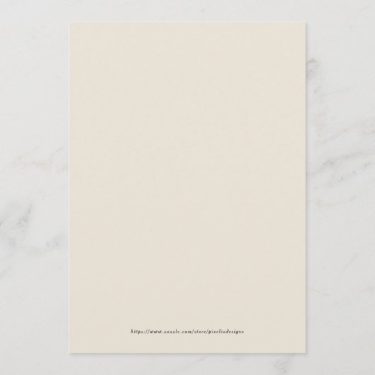 ベエレガントージュ植モダン物リハーサルディナー メニュー (裏面)