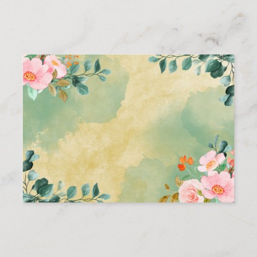 ベオウピンクフローラ植物基金卒業 エンクロージャーカード (裏面)