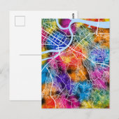 ベオグラードのセルビア市地図 ポストカード (正面/裏面)