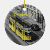 ベオグラードのセルビア風光明媚なクリスマス装飾 セラミックオーナメント (裏面)