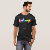 ベオグラードスカイラインセルビア超高層ビル Tシャツ (正面フル)