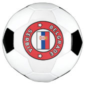 ベオグラードセルビア サッカーボール (回転)