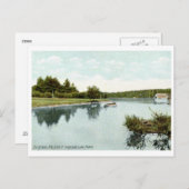 ベオグラード湖、メイン1910ヴィンテージ ポストカード (正面/裏面)