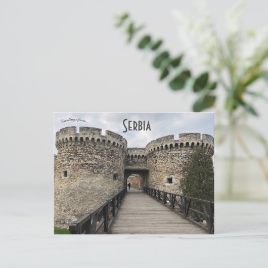ベオグラード・セルビアのベオグラード要塞 ポストカード (スタンド正面)