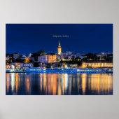 ベオグラード、セルビアの街並み ポスター (正面)