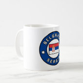 ベオグラード・セルビア コーヒーマグカップ (正面左)