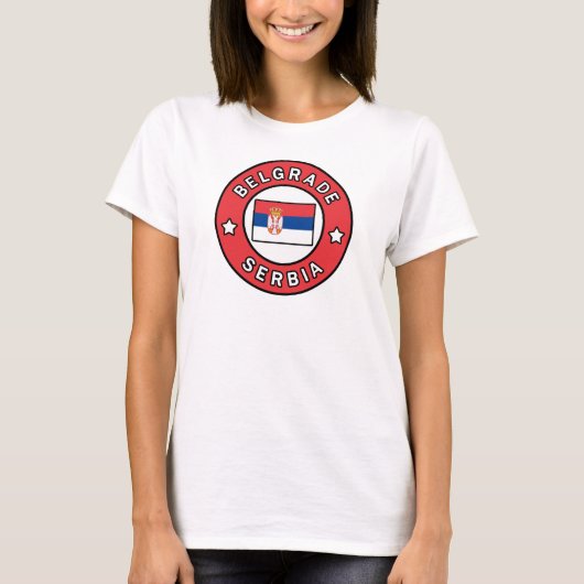 ベオグラード・セルビア Tシャツ (正面)
