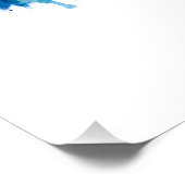 ベオグラードSerbiaスカイラインブルー ポスター (コーナー)