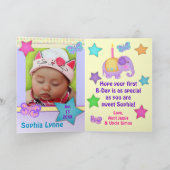 ・ベカスタムイビーガールズ・ファースト・誕生日・カップケーキ・カード カード (内部)