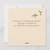 ベカスタムージュハミングバード シーズンカード (裏面)