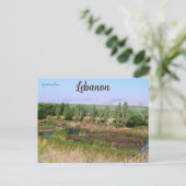 ベカバレーレバノンの湿地帯 ポストカード (スタンド正面)