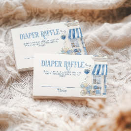 ベカフェボンジュールベベパリジャンテーマベビシャワー エンクロージャーカード