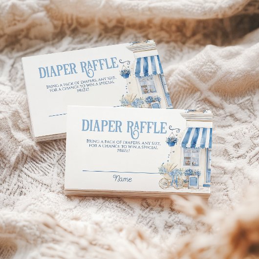 ベカフェボンジュールベベパリジャンテーマベビシャワー エンクロージャーカード