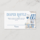 ベカフェボンジュールベベパリジャンテーマベビシャワー エンクロージャーカード (正面)