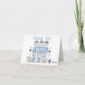 ベカフェボンジュールベベパリジャンテーマベビシャワー サンキューカード (正面)