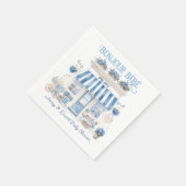 ベカフェボンジュールベベパリジャンテーマベビシャワー スタンダードカクテルナプキン (角)