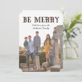 ベカラフルホリデーメリーフォトフラットカード シーズンカード (スタンド正面)