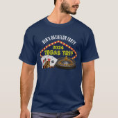 ベガスでのカスタマイズ旅行 カジノ バチェラーパーティー Tシャツ (正面)