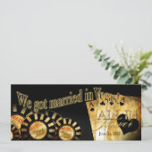 ベガスでの披露宴(お客様に合わせたデザインも承ります) 招待状 (スタンド正面)