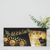 ベガスでの披露宴(お客様に合わせたデザインも承ります) 招待状 (スタンド正面)