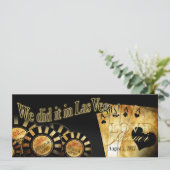 ベガスでの披露宴（お客様に合わせてカスタマイズしますので、ご連絡ください） 招待状 (スタンド正面)