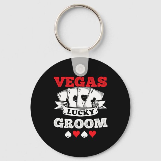 ベガスでの独身パーティー　ベガスで結婚　新郎の仲間たち キーホルダー (正面)