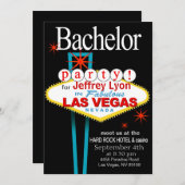 ベガスでの独身パーティー 招待状 (正面/裏面)