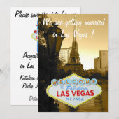 ベガスでの結婚式のお知らせを保存しよう セーブザデート (正面/裏面)